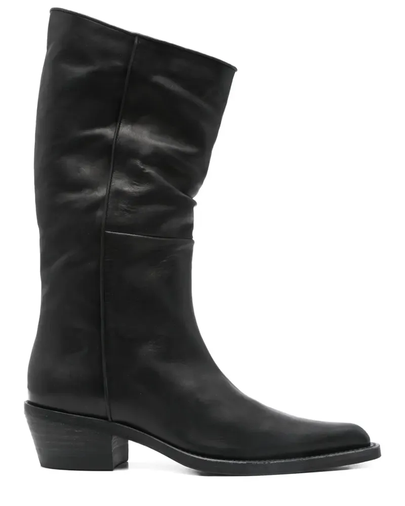 KHAITE Stiefel mit spitzer Kappe 45mm - Schwarz Schwarz