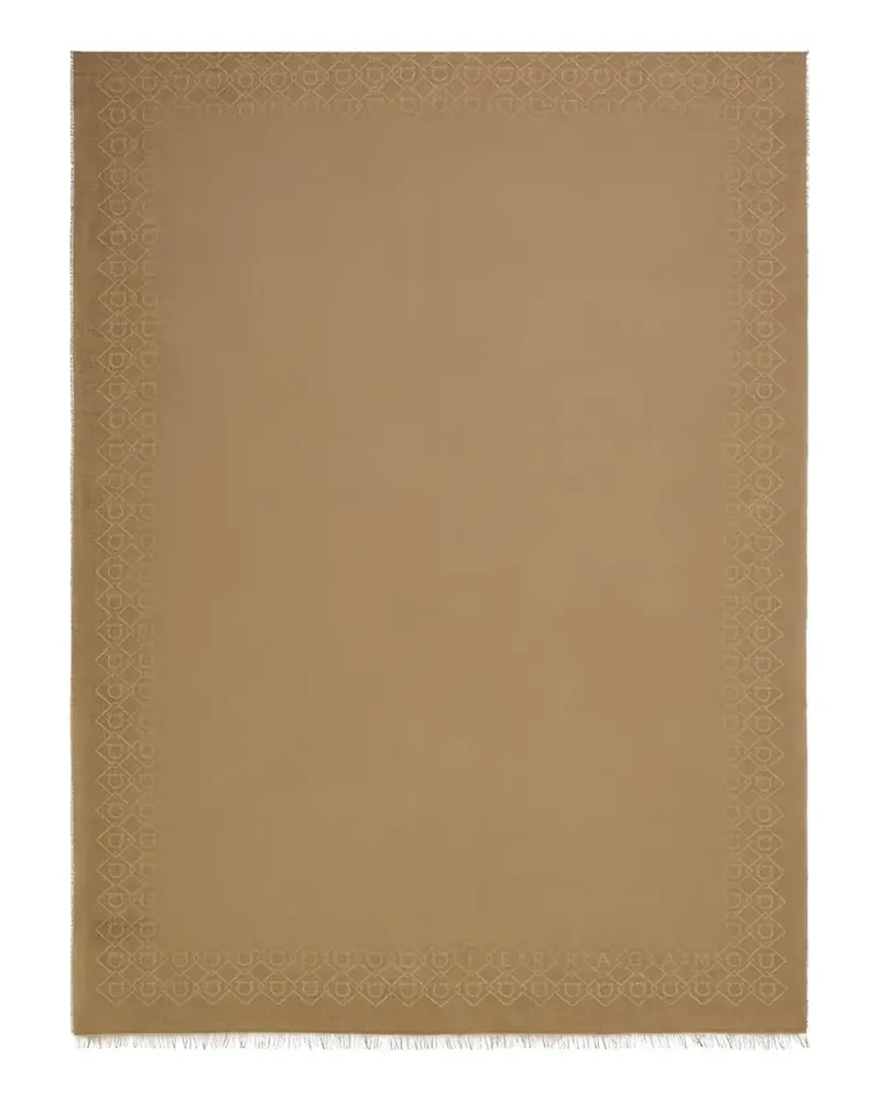 Ferragamo Schal mit Gancini-Muster - Nude Nude
