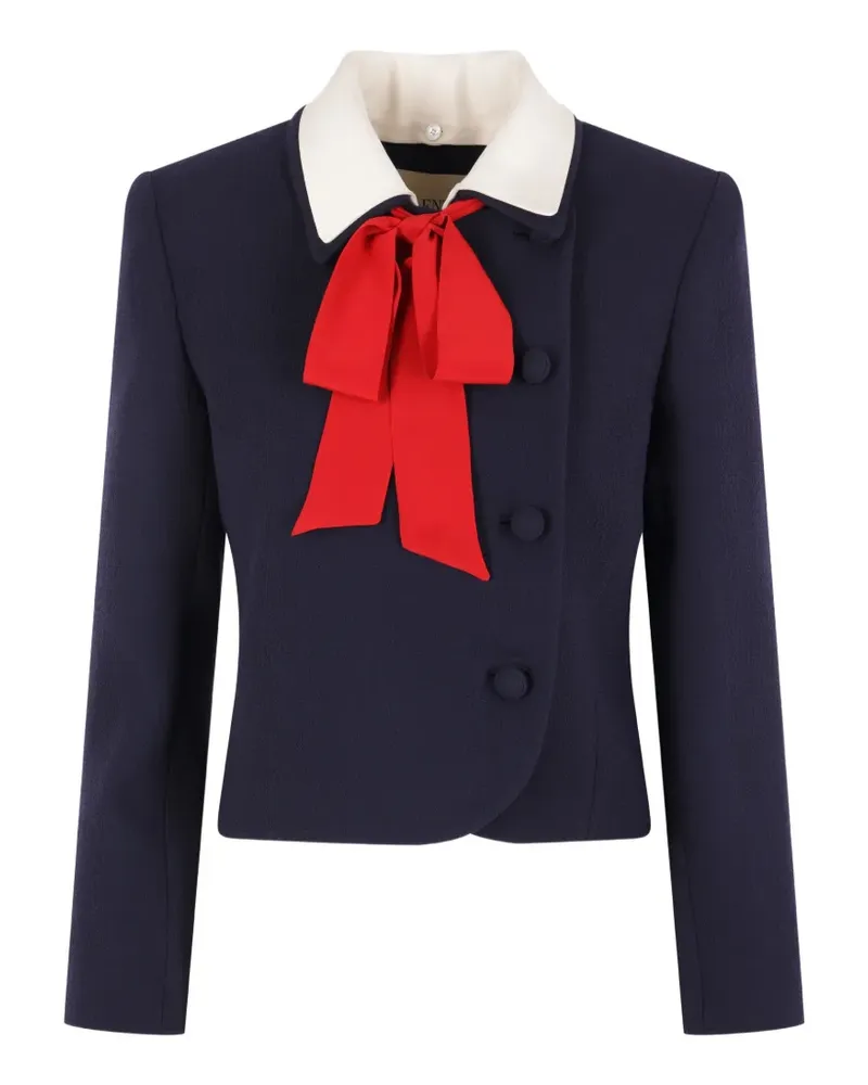 Valentino Garavani Jacke mit Schleifendetail - Blau Blau