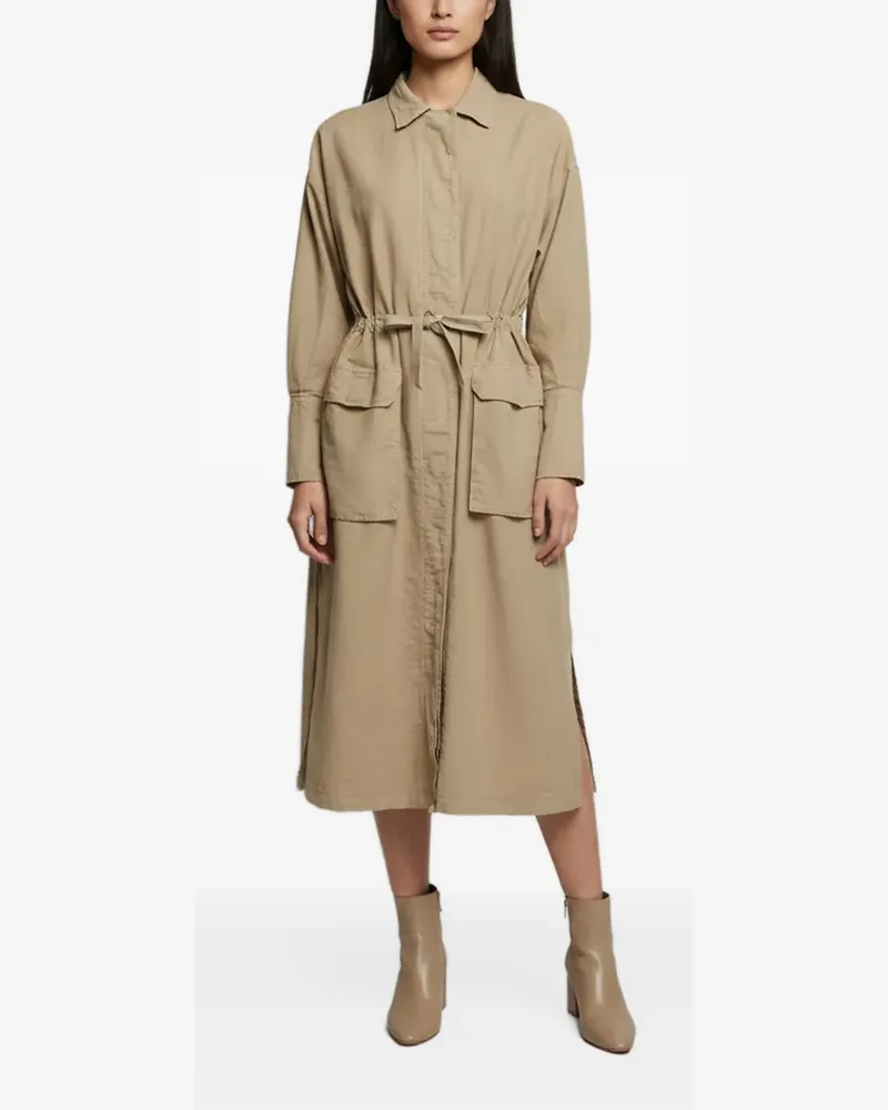 Golden Goose Lola tie-fastening trench coat - Nude Nude