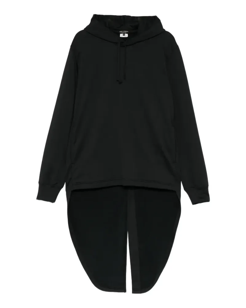 Comme des Garçons Hoodie mit asymmetrischem Saum - Schwarz Schwarz