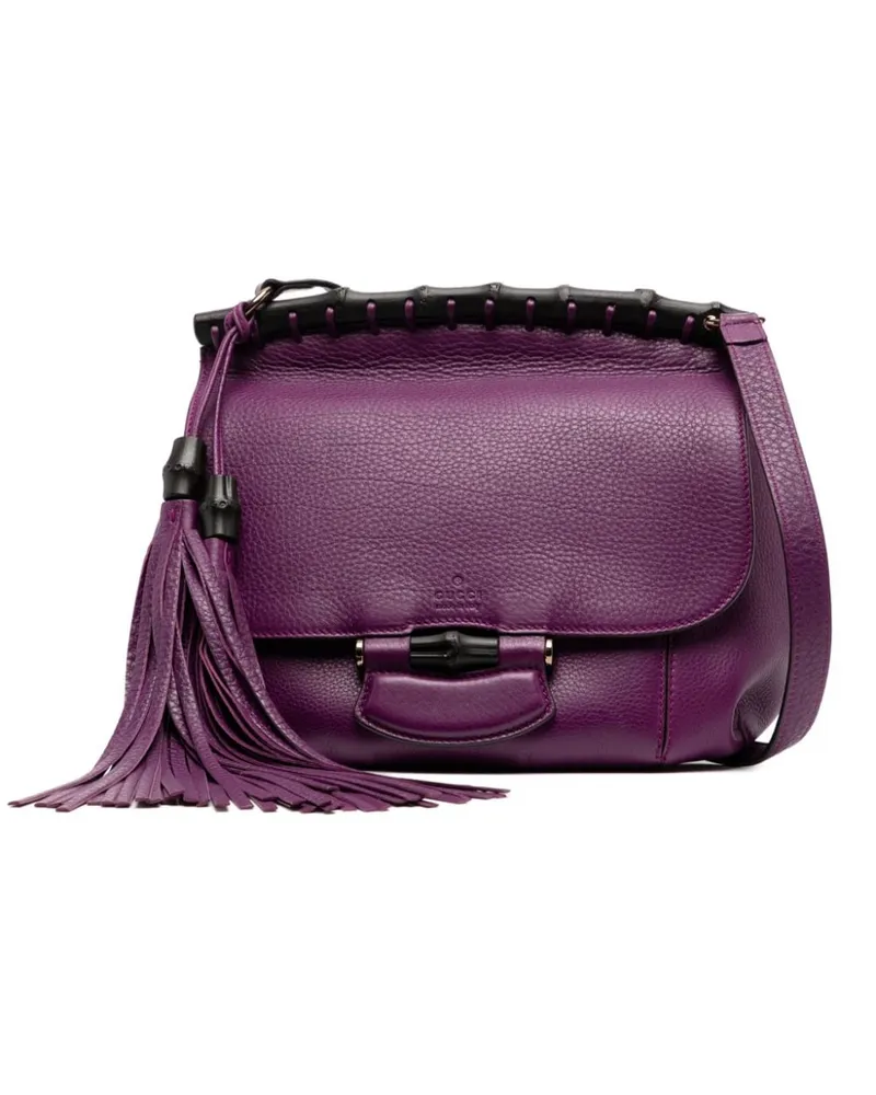 Gucci Umhängetasche aus Leder - Violett Violett