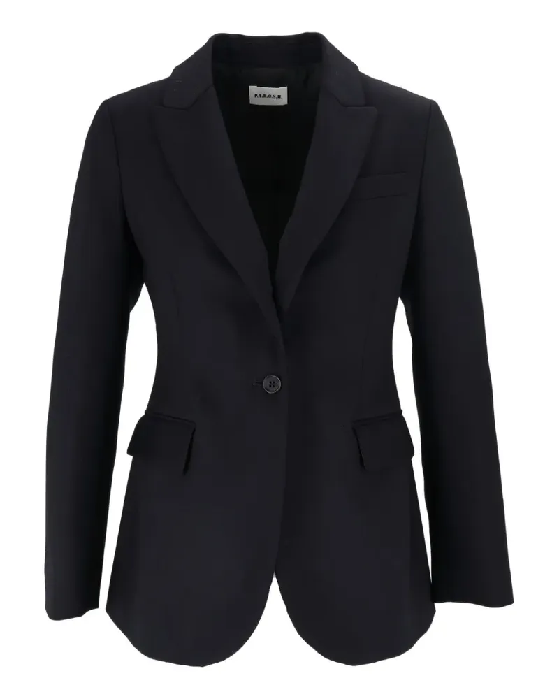 P.A.R.O.S.H. single-breasted notched-lapels blazer - Blau Blau