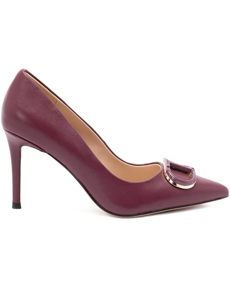 Twin-Set Oval-T Pumps mit spitzer Kappe - Rosa Rosa