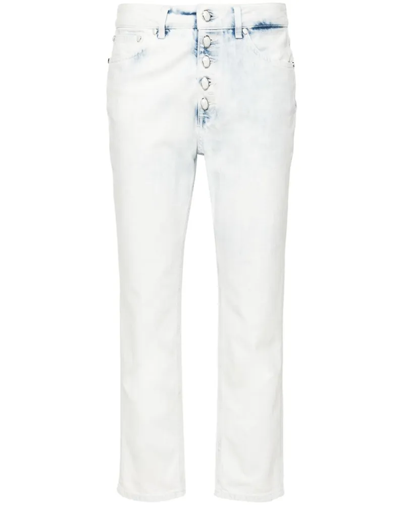 Dondup Halbhohe Cropped-Jeans - Blau Blau