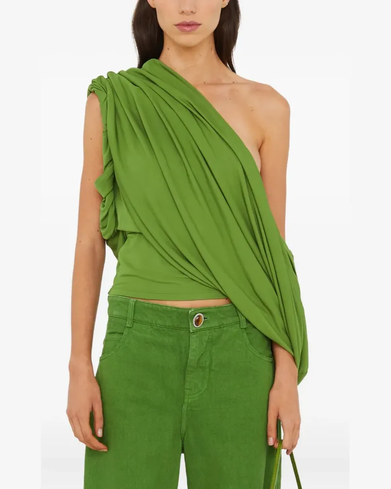 Christopher Esber Drapiertes Alba One-Shoulder-Top - Grün Grün