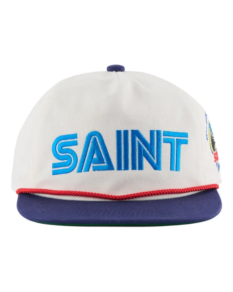 SAINT MXXXXXX x SEGA embroidered baseball cap - Weiß Weiß