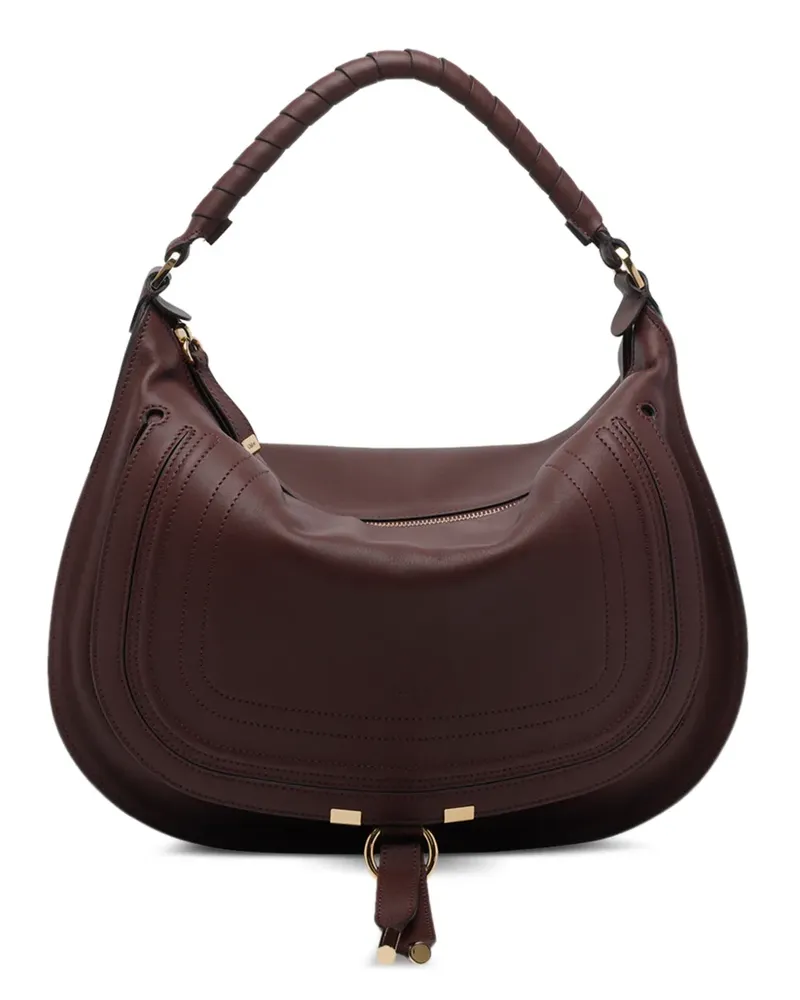 Chloé Marcie Schultertasche mit Nieten - Braun Braun