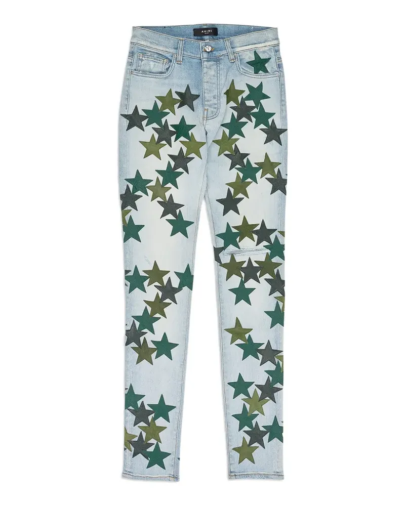 Amiri Skinny-Jeans mit Stern-Patch - Blau Blau