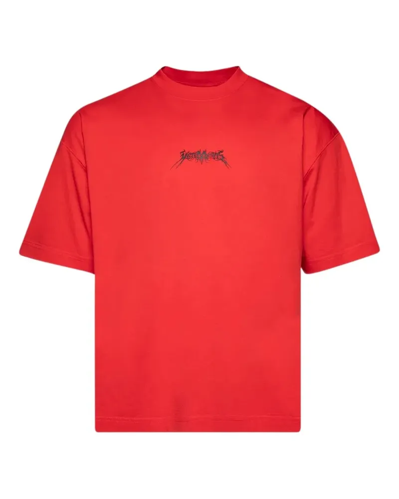 VETEMENTS logo-print crew-neck T-shirt - Rot Rot