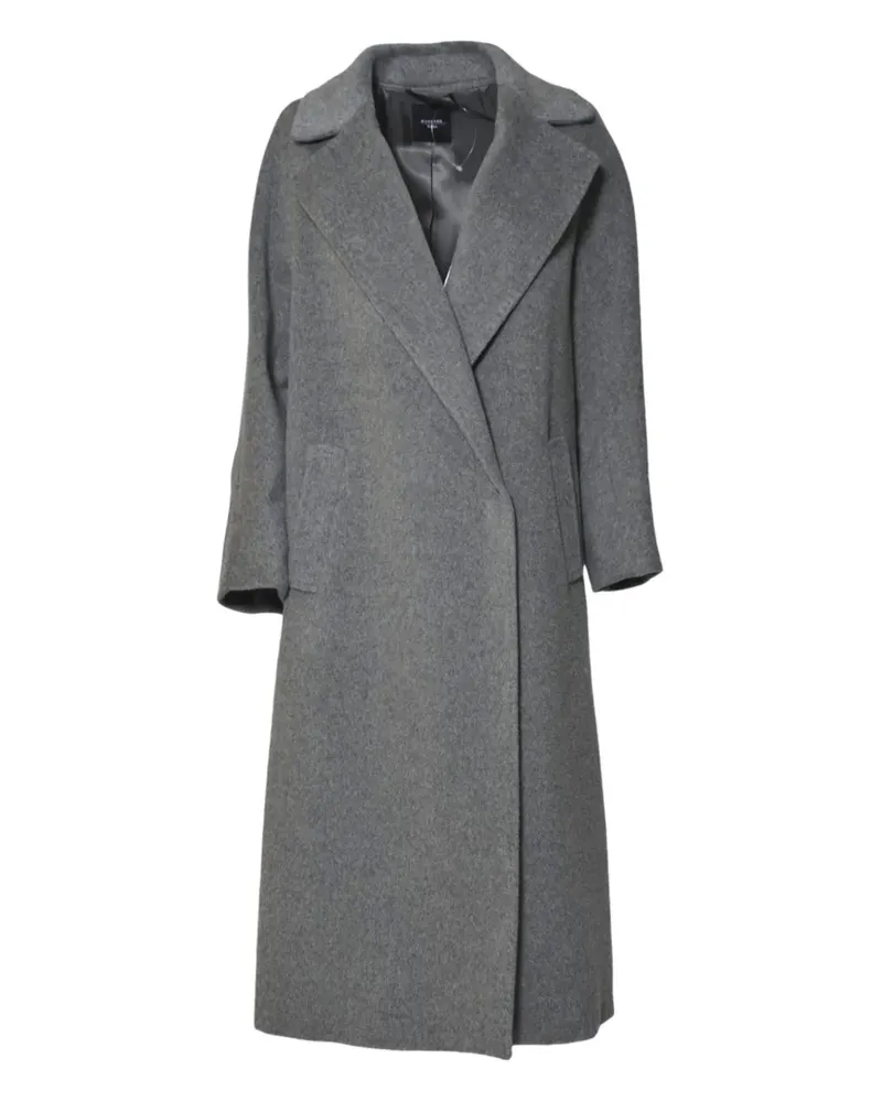 Max Mara belted notched-lapel coat - Grau Grau