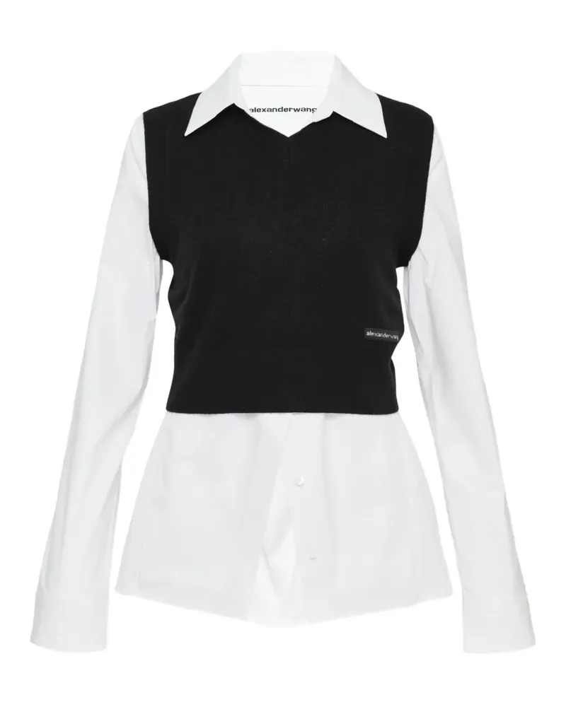 Alexander Wang layered long-sleeve shirt - Weiß Weiß