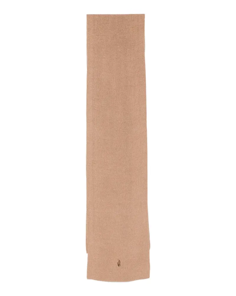 Ralph Lauren Schal mit Logo-Stickerei - Nude Nude