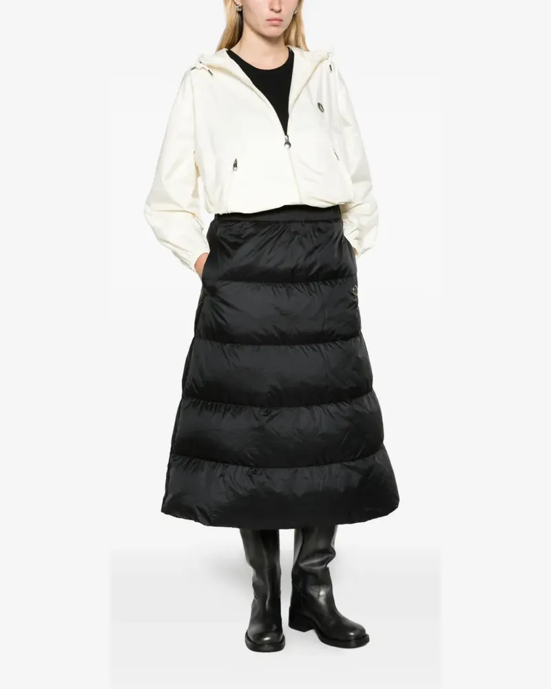 Moncler reversible wool twill padded midi skirt - Schwarz Schwarz