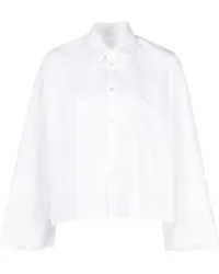 Maison Margiela Cropped-Hemd aus Baumwolle Weiß