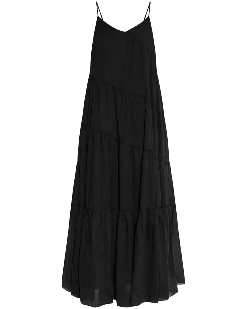 Michael Kors Gestuftes Kleid - Schwarz Schwarz