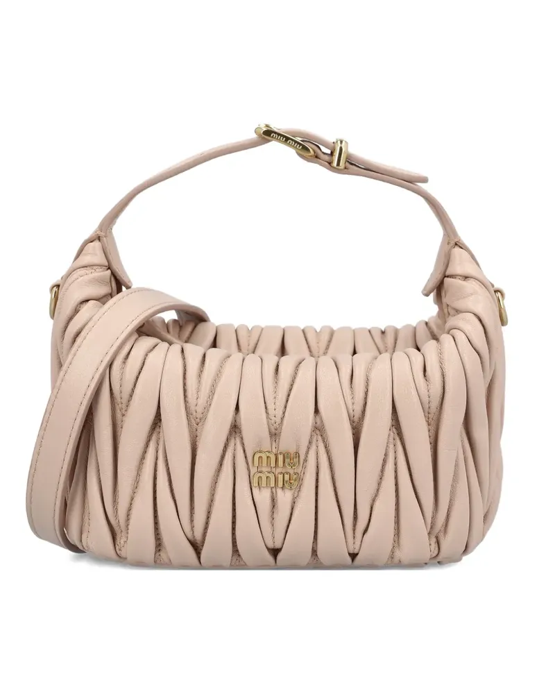 Miu Miu Matelassé leather mini bag - Rosa Rosa