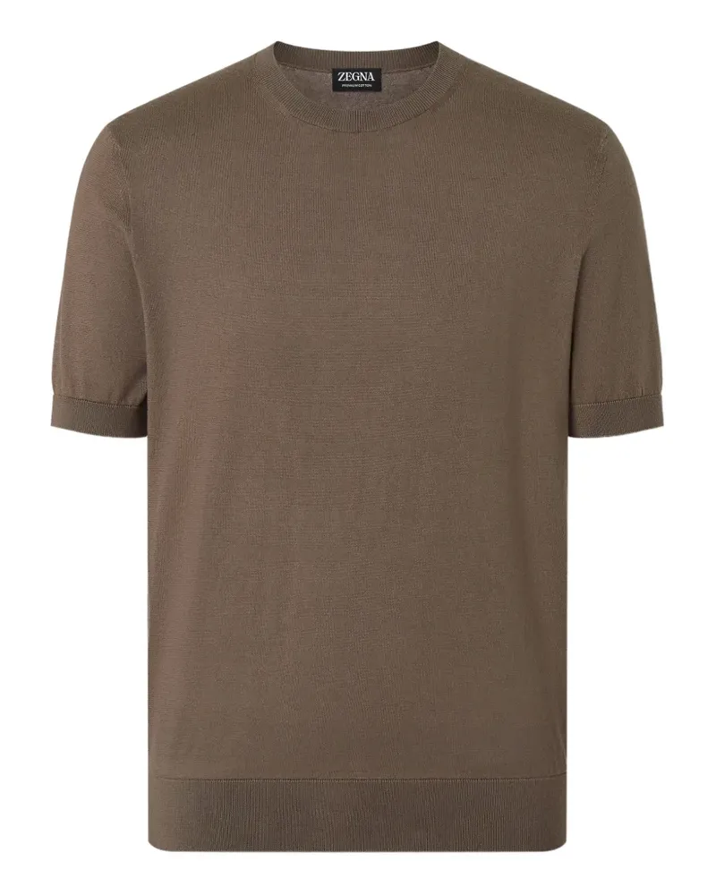 Ermenegildo Zegna Klassisches T-Shirt - Braun Braun