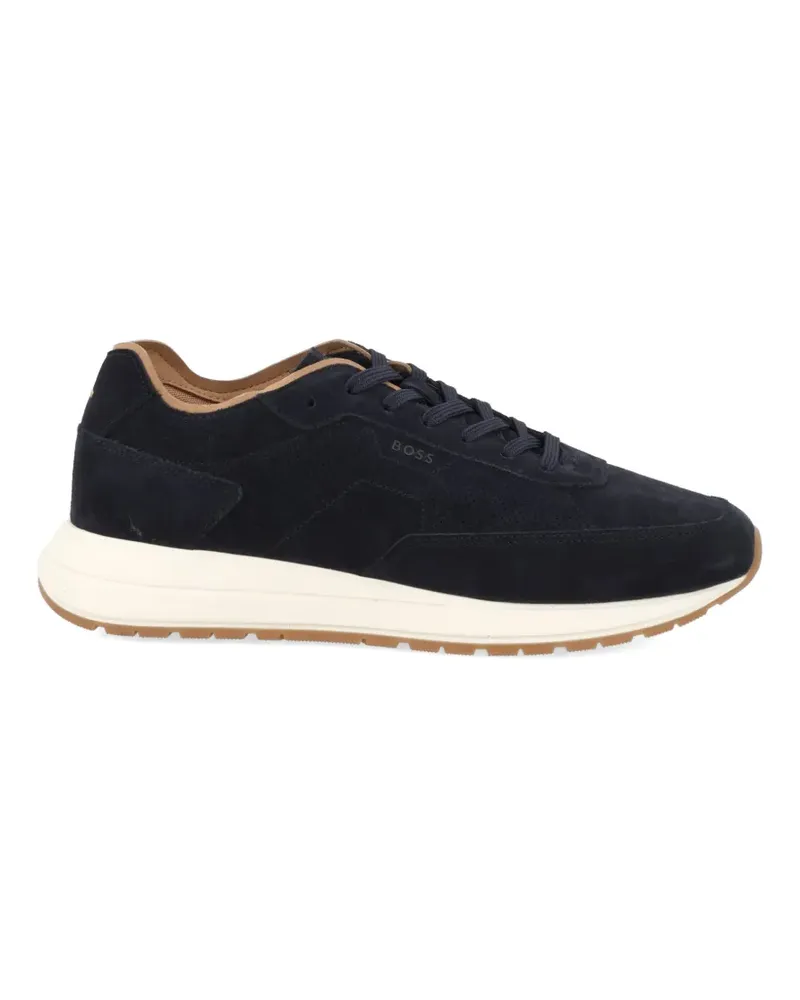 HUGO BOSS perforated suede sneakers - Blau Blau