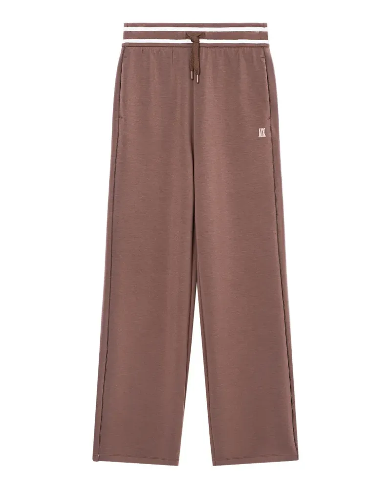Armani Exchange logo-plaque track pants - Braun Braun