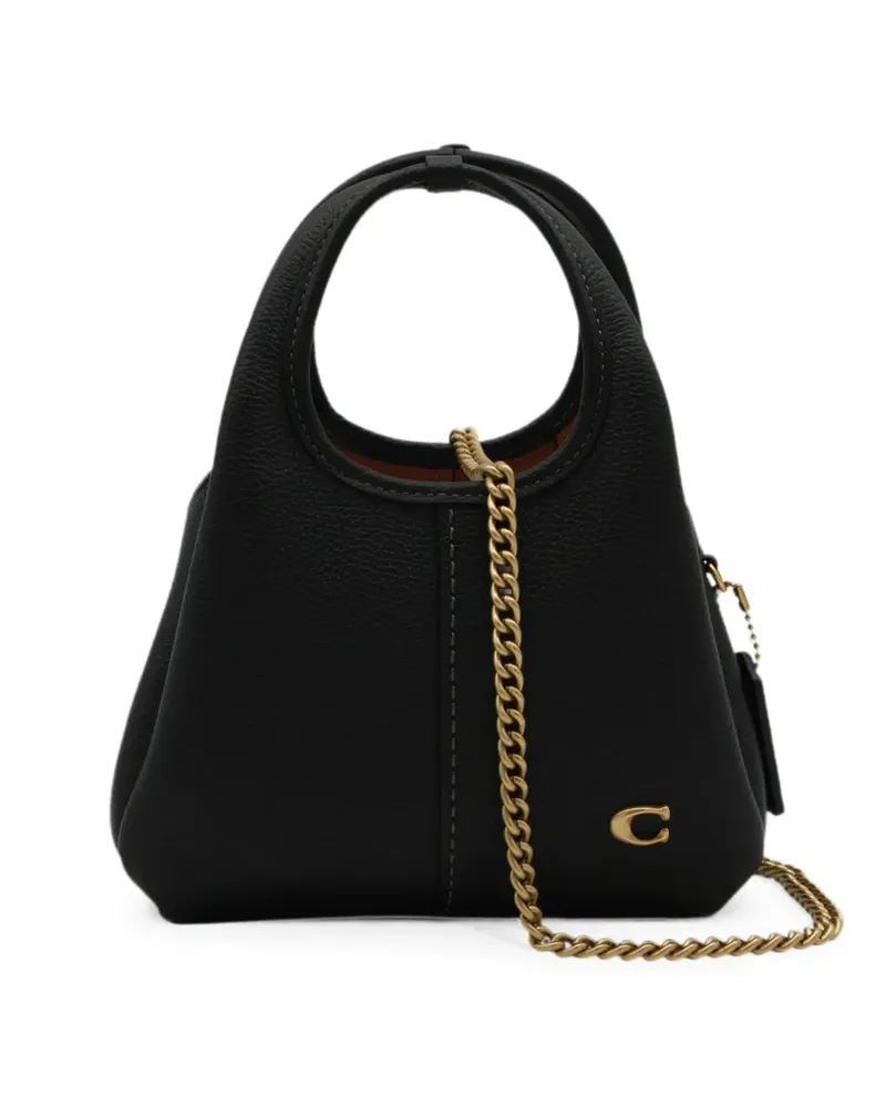 Coach grained leather shoulder bag - Schwarz Schwarz
