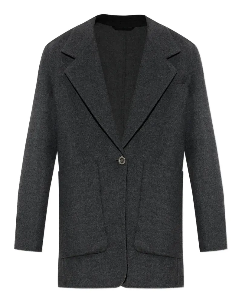 Givenchy single-breasted patch-pocket coat - Grau Grau
