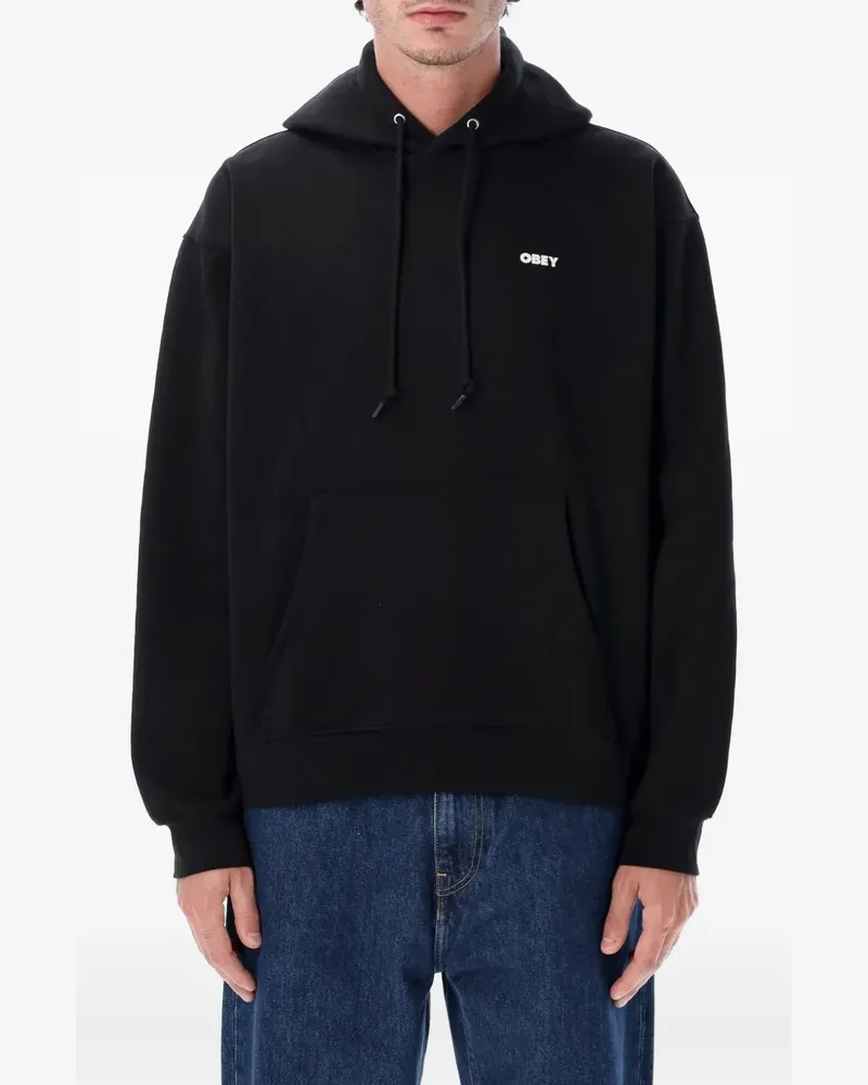 Obey Hoodie mit grafischem Print - Schwarz Schwarz