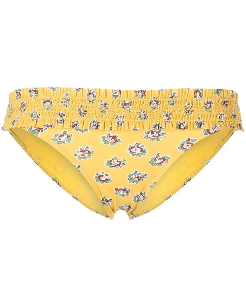 Tory Burch Bikinihöschen mit Print - Gelb Gelb