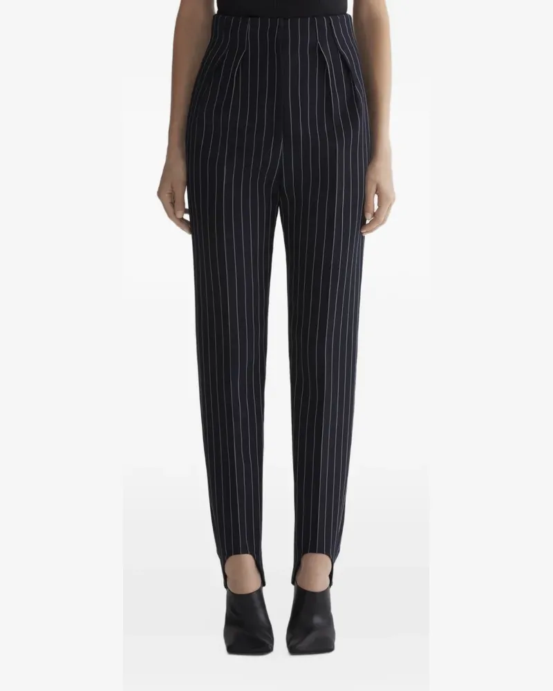 Thierry Mugler Hose mit Nadelstreifen - Schwarz Schwarz