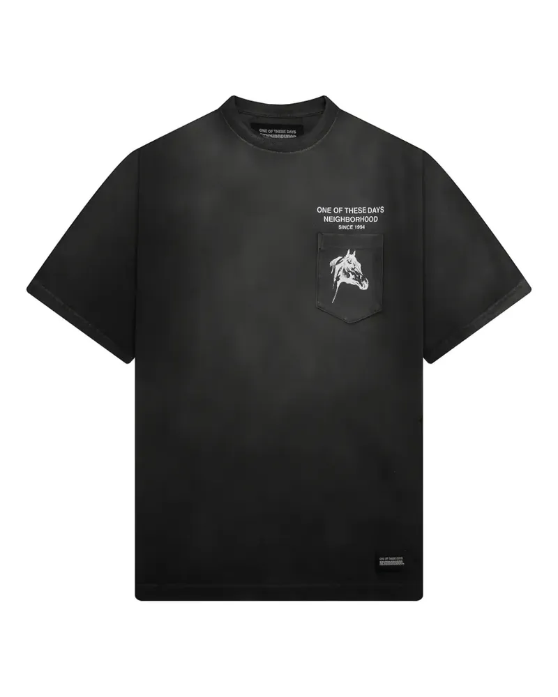 Neighborhood crew-neck print T-shirt - Schwarz Schwarz