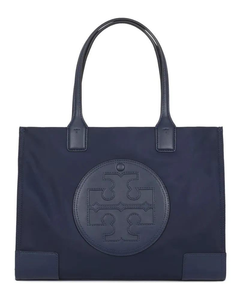 Tory Burch Große Ella Tote Bag mit Logo-Prägung - Blau Blau