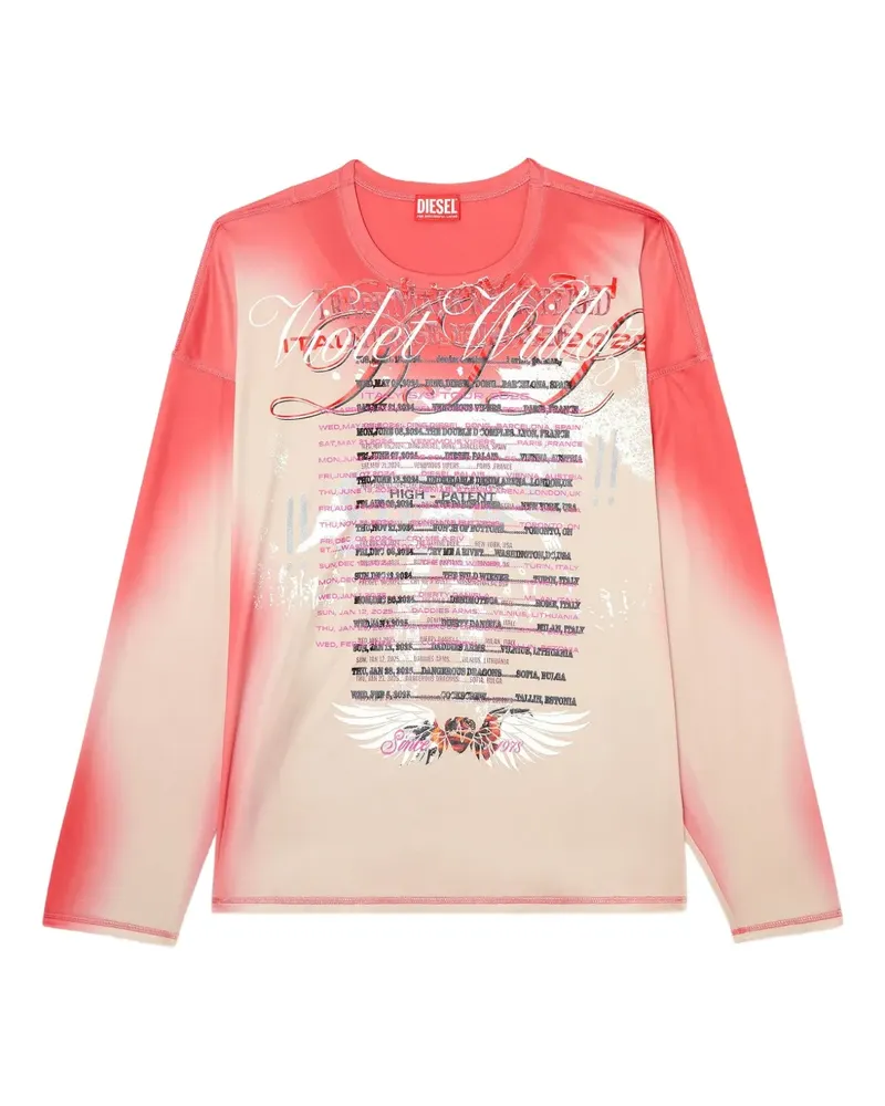 Diesel Remaster Capsule T-Olavi-BB T-Shirt - Rosa Rosa