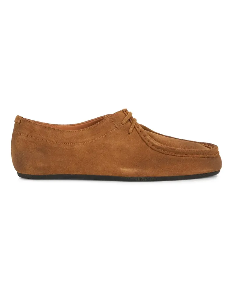 Jil Sander Wildleder-Loafer mit Schnürung - Braun Braun