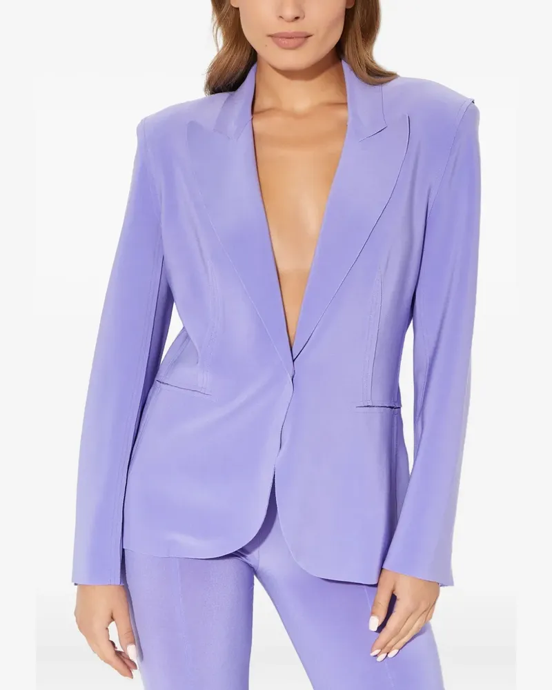 Norma Kamali single-breasted blazer - Violett Violett