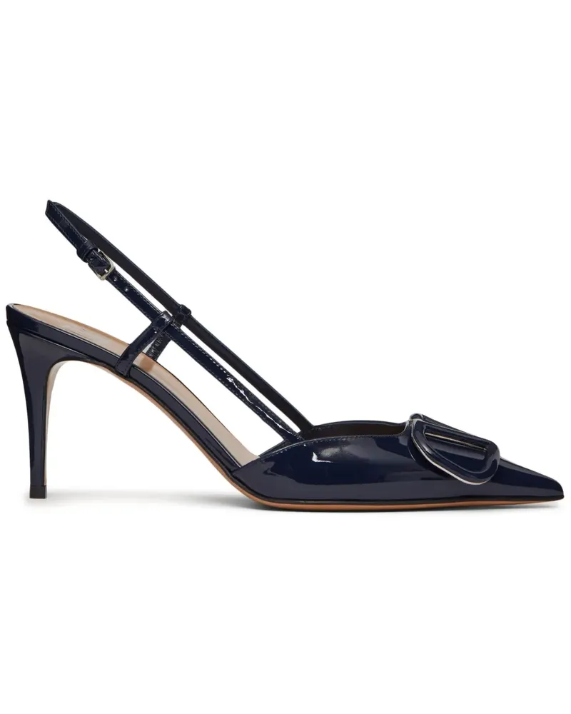 Valentino Garavani VLOGO Signature Slingback-Pumps - Schwarz Schwarz
