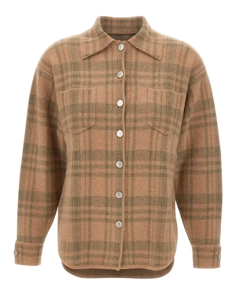 Not Shy Jasper patch-pockets checked shirt - Braun Braun
