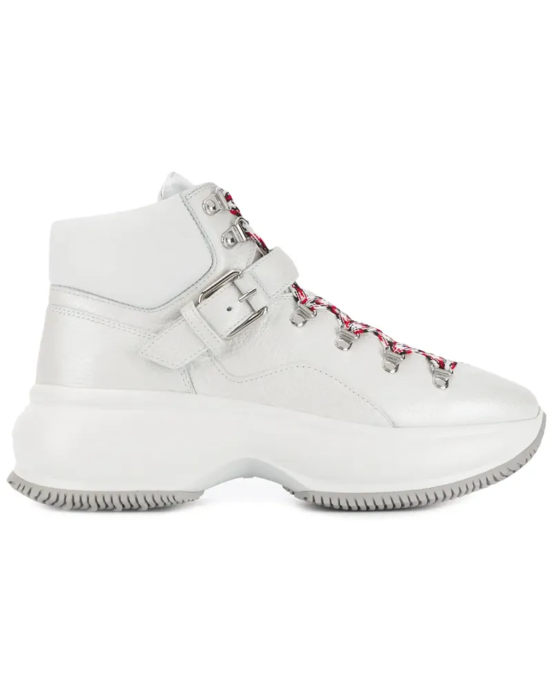 Hogan High-Top-Sneakers mit Schnalle - Weiß Weiß