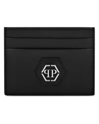 Philipp Plein Kartenetui mit Logo-Schild Schwarz