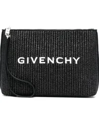 Givenchy Clutch mit Logo-Print Schwarz