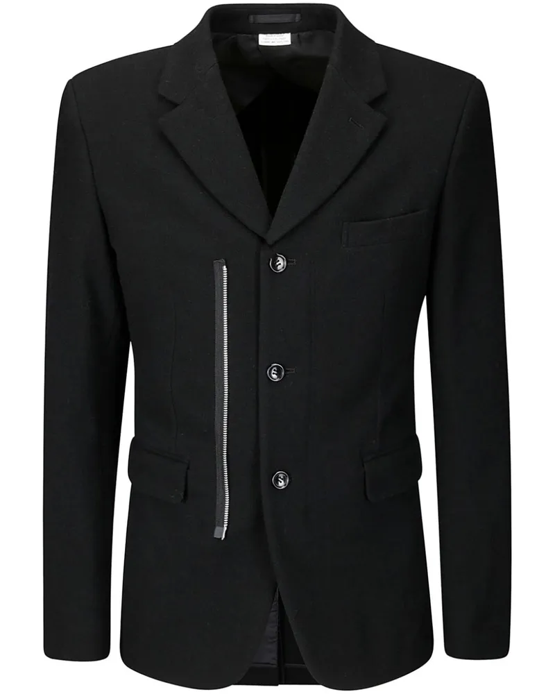 Comme des Garçons Einreihiges Sakko - Schwarz Schwarz