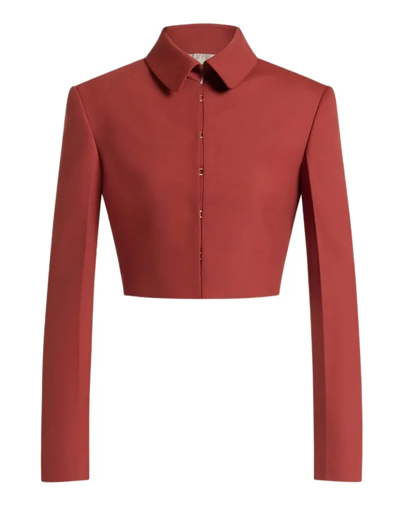Alberta Ferretti Jacke mit Kragen - Rot Rot