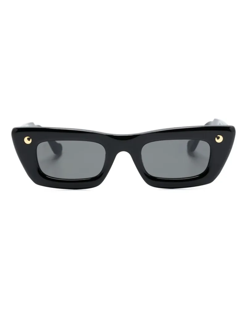 Nanushka London Sonnenbrille mit eckigem Gestell - Schwarz Schwarz