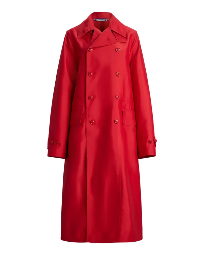 Ralph Lauren Doppelreihiger Raquel Mantel - Rot Rot