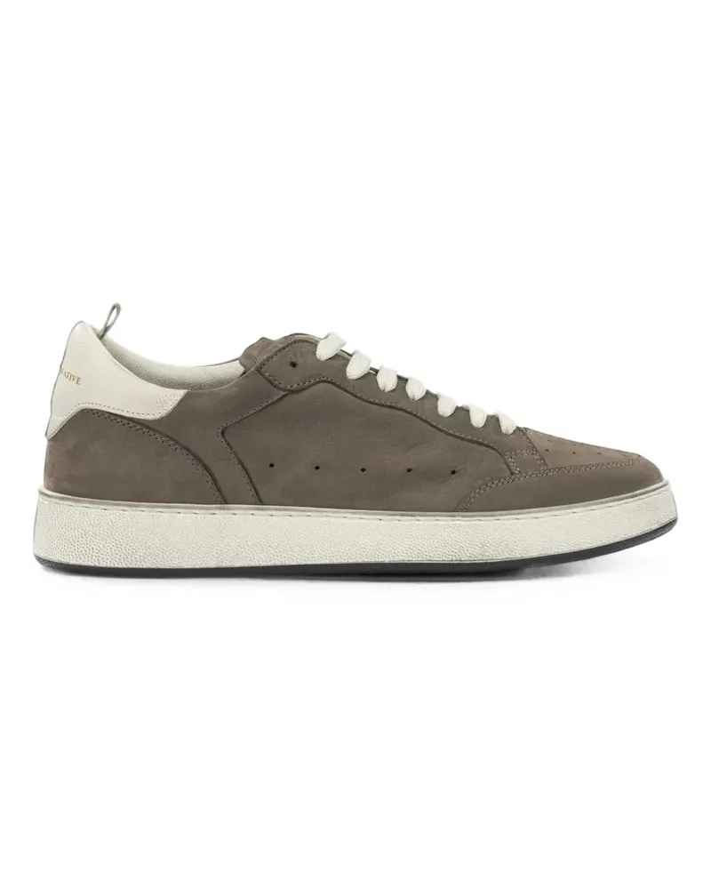 Officine Creative Italia Perforierte The Answer 002 Sneakers - Braun Braun