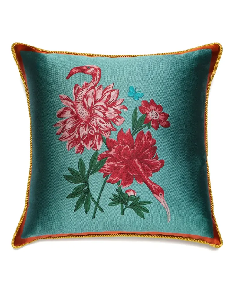 La DoubleJ x Beto Val Fantastic Creatures Kissen mit Blumenprint (50cm x 50cm) - Blau Blau