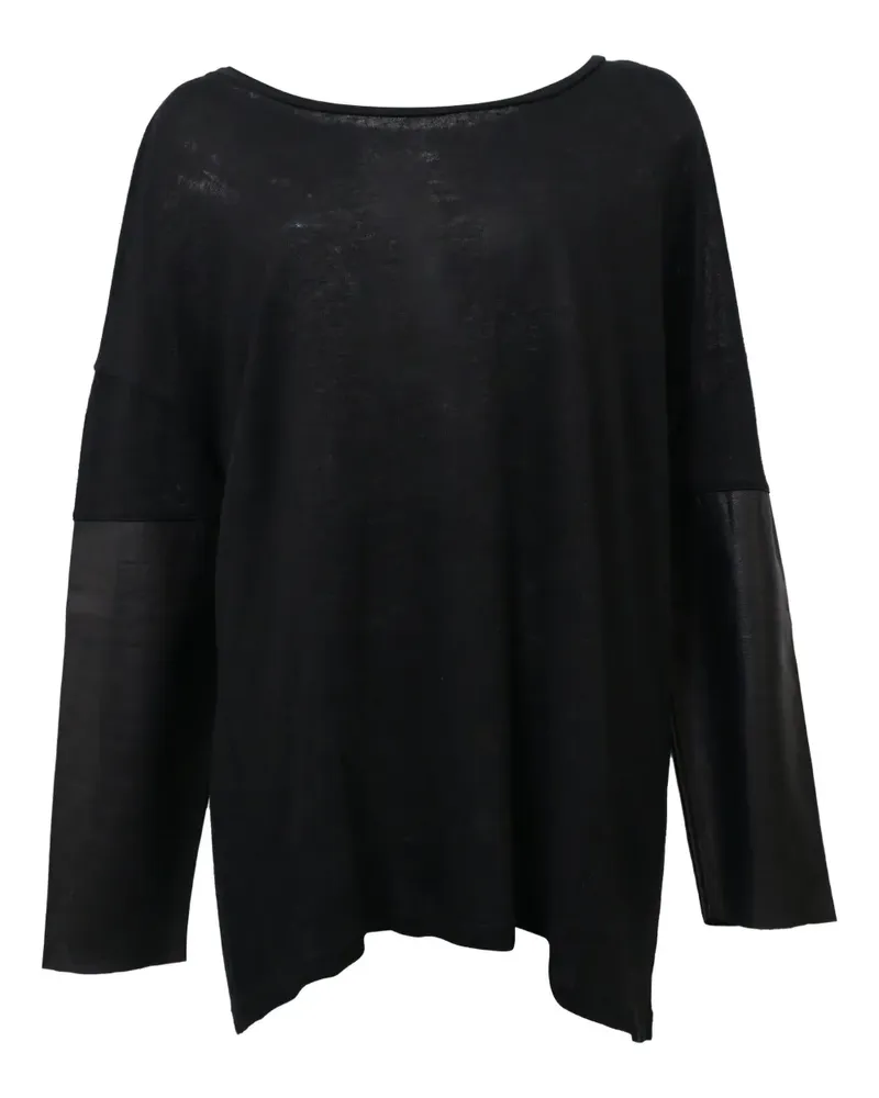 Sandro scoop-neck top - Schwarz Schwarz