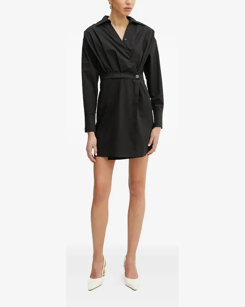 Silvian Heach Hemdkleid mit Gürtel - Schwarz Schwarz