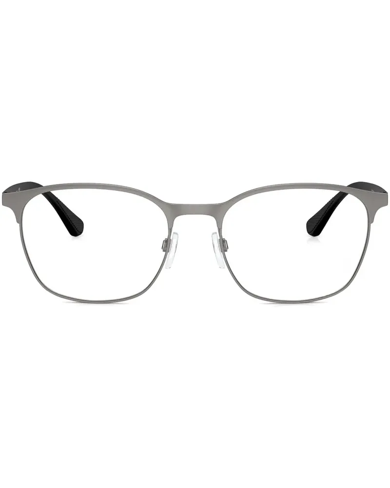 Emporio Armani Brille mit eckigem Gestell - Grau Grau