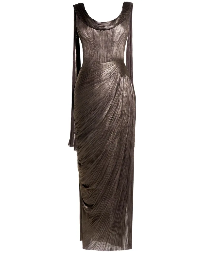 Maria Lucia Hohan Faye Midikleid - Braun Braun