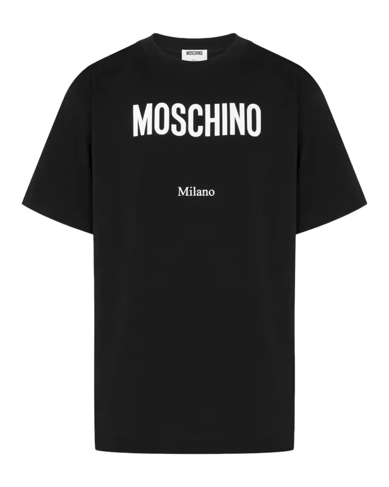 Moschino T-Shirt mit Logo-Print - Schwarz Schwarz